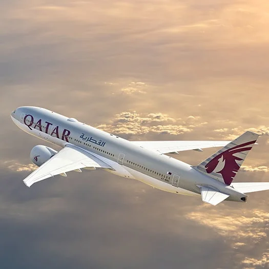 Abeelding vliegtuig Qatar Airways